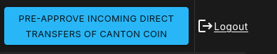 Button to create preapproval